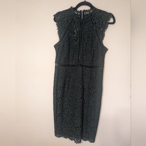 Green lace dress
